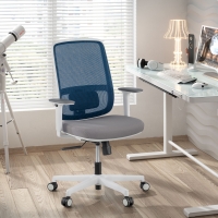 Chaise de bureau professionnelle Kaito white, homologuée