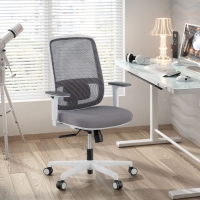 Chaise de bureau professionnelle Kaito white, homologuée