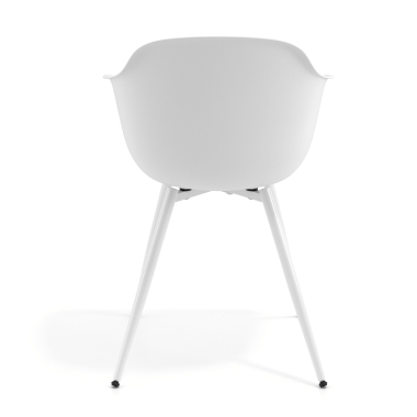 chaise de conference blanc blanc 4 pattes plastique accoudoirs fixes 5