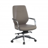 Fauteuil de Direction Rabat, mécanisme relax, aluminium, dossier bas