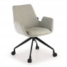 Chaise Pivotante Glamm, à roulettes, Résistante