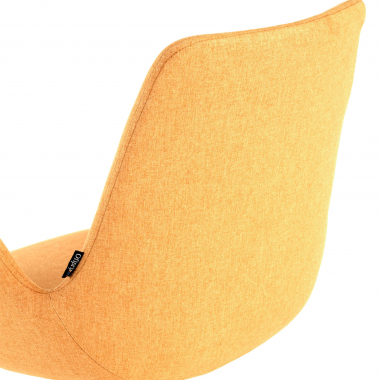 chaise de conference noir jaune giratoire avec roulettes tissu accoudoirs rembourres 7