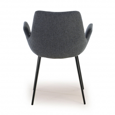 chaise de conference anthracite 4 pattes tissu accoudoirs rembourres 6
