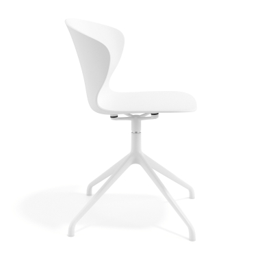 chaise de reunion blanc blanc base pyramide plastique accoudoirs fixes 4