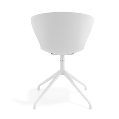 chaise de reunion blanc blanc base pyramide plastique accoudoirs fixes 5