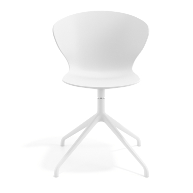 chaise de reunion blanc blanc base pyramide plastique accoudoirs fixes 3
