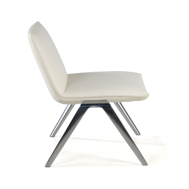 chaise salle d attente blanc paisley simil cuir sans accoudoirs 4