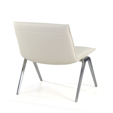 chaise salle d attente blanc paisley simil cuir sans accoudoirs 5