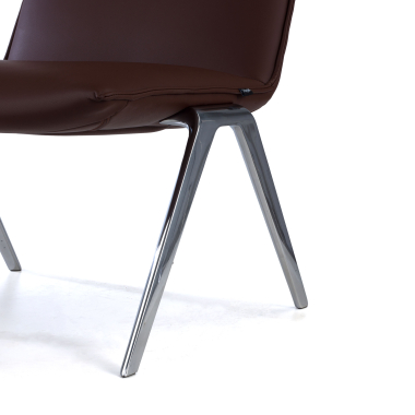 chaise salle d attente marron paisley simil cuir sans accoudoirs 8