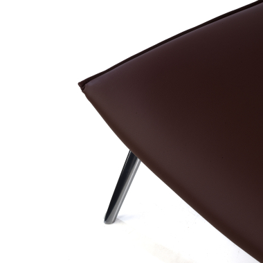 chaise salle d attente marron paisley simil cuir sans accoudoirs 9