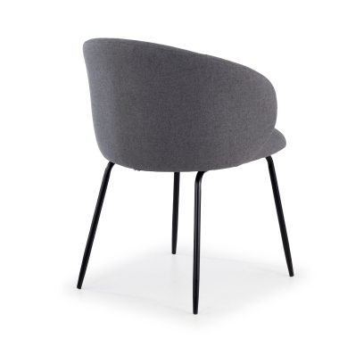 chaise de conference anthracite harper tissu accoudoirs fixes 5