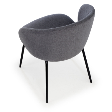 chaise de conference anthracite harper tissu accoudoirs fixes 7