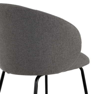 chaise de conference anthracite harper tissu accoudoirs fixes 8