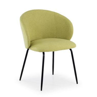 chaise de conference vert harper tissu accoudoirs fixes 1