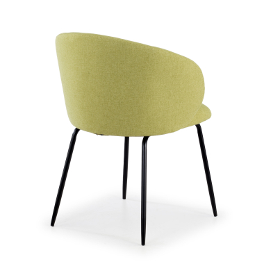 chaise de conference vert harper tissu accoudoirs fixes 5