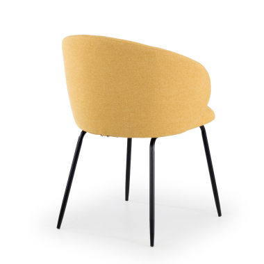 chaise de conference jaune harper tissu accoudoirs fixes 5