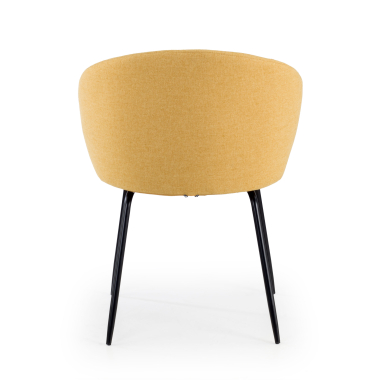 chaise de conference jaune harper tissu accoudoirs fixes 6