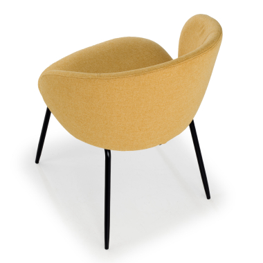chaise de conference jaune harper tissu accoudoirs fixes 7