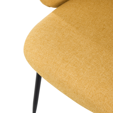 chaise de conference jaune harper tissu accoudoirs fixes 8