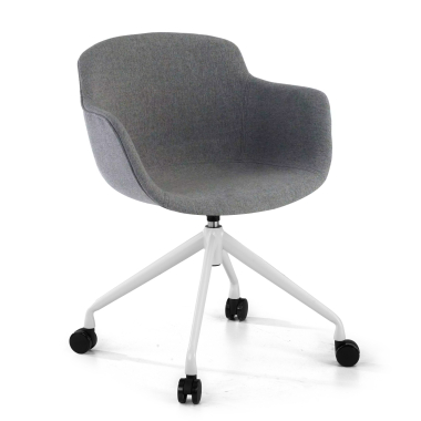 chaise de conference blanc anthracite giratoire avec roulettes tissu accoudoirs rembourres 1
