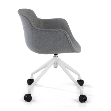 chaise de conference blanc anthracite giratoire avec roulettes tissu accoudoirs rembourres 4