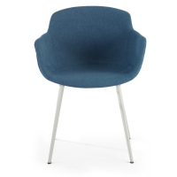 Chaise Visiteur Laure, Structure métallique, en tissu