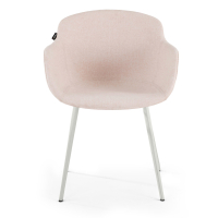 Chaise Visiteur Laure, Structure métallique, en tissu