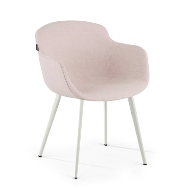 chaise de conference blanc beige 4 pattes tissu accoudoirs rembourres 1