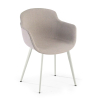 Chaise Visiteur Laure, Structure métallique, en tissu