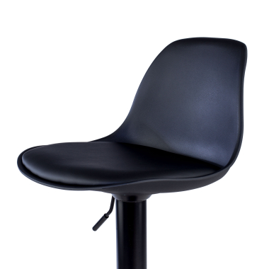 tabouret de bar noir tabouret pietement luge en metal simil cuir sans accoudoirs 7