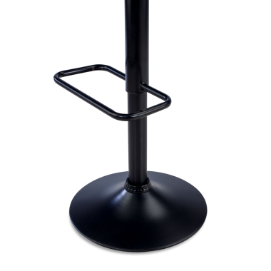 tabouret de bar noir tabouret pietement luge en metal simil cuir sans accoudoirs 8