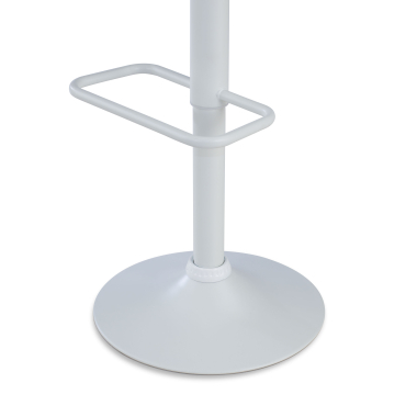tabouret de bar blanc tabouret pietement luge en metal simil cuir sans accoudoirs 8