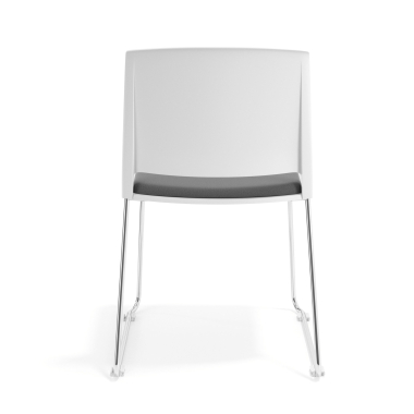 chaise de conference blanc gris sans bras tapissee tissu sans accoudoirs 4