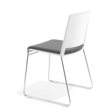 chaise de conference blanc gris sans bras tapissee tissu sans accoudoirs 5