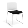 Chaise de Conférence Hest, structure avec patins, empilable, chromée