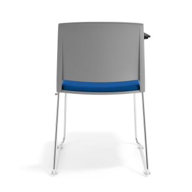 chaise avec tablette gris bleu avec une ecritoire rembourree tissu sans accoudoirs 4