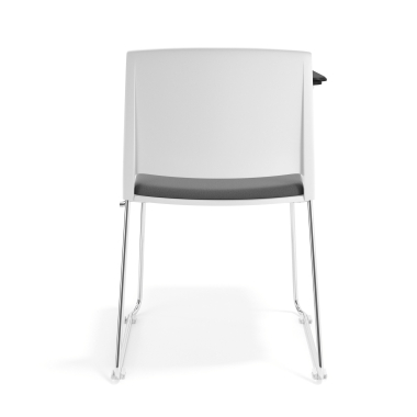 chaise avec tablette blanc gris avec une ecritoire rembourree tissu sans accoudoirs 4