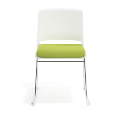 chaise de conference blanc vert sans bras tapissee tissu sans accoudoirs 6