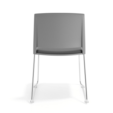 chaise de conference gris gris sans bras tapissee tissu sans accoudoirs 4