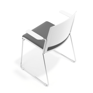 chaise de conference blanc gris avec bras tapisse tissu sans accoudoirs 7