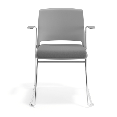 chaise de conference gris gris avec bras tapisse tissu sans accoudoirs 6