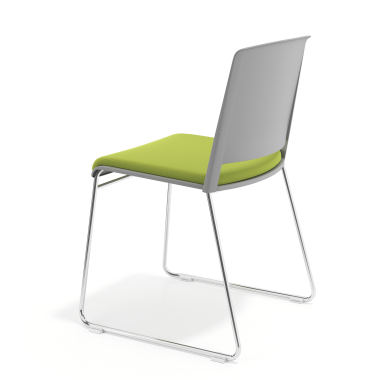 chaise de conference gris vert sans bras tapissee tissu sans accoudoirs 5