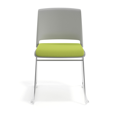 chaise de conference gris vert sans bras tapissee tissu sans accoudoirs 6