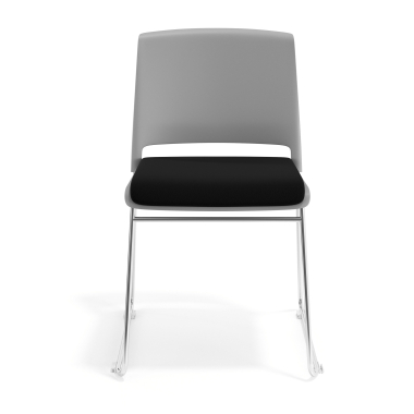 chaise de conference gris noir sans bras tapissee tissu sans accoudoirs 6