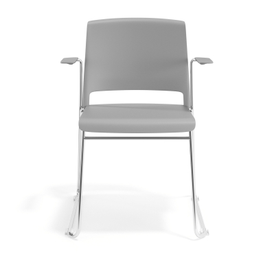 chaise de conference gris avec des bras tissu accoudoirs fixes 6