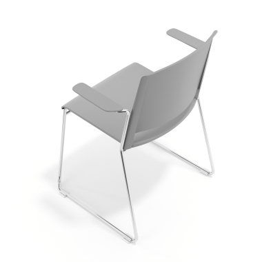 chaise de conference gris avec des bras tissu accoudoirs fixes 7