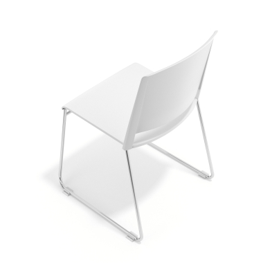 chaise de conference blanc sans bras tissu sans accoudoirs 7