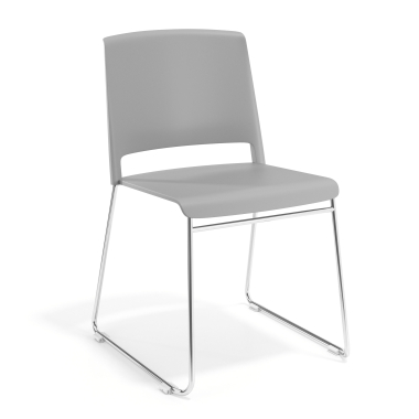 chaise de conference gris sans bras tissu sans accoudoirs 1
