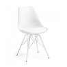 Chaise scandinave Norway, design, piètement métallique
