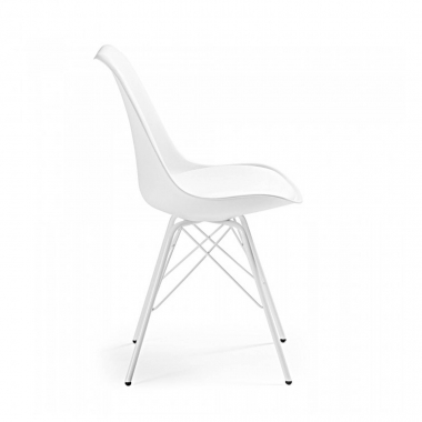 chaise de conference blanc chaise pietement metallique plastique sans accoudoirs 3